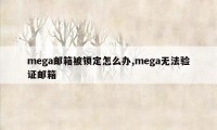 mega邮箱被锁定怎么办,mega无法验证邮箱