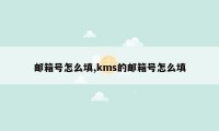 邮箱号怎么填,kms的邮箱号怎么填