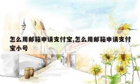 怎么用邮箱申请支付宝,怎么用邮箱申请支付宝小号