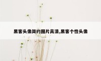 黑客头像简约图片高清,黑客个性头像