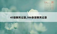 45张聊天记录,500多张聊天记录