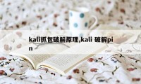 kali抓包破解原理,kali 破解pin