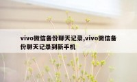 vivo微信备份聊天记录,vivo微信备份聊天记录到新手机