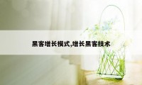 黑客增长模式,增长黑客技术