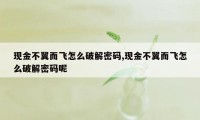 现金不翼而飞怎么破解密码,现金不翼而飞怎么破解密码呢