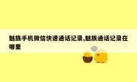 魅族手机微信快速通话记录,魅族通话记录在哪里