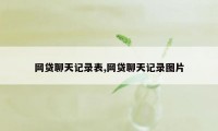 网贷聊天记录表,网贷聊天记录图片