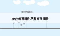 apple邮箱附件,苹果 邮件 附件