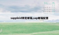 sappleid绑定邮箱,sap邮箱配置