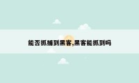 能否抓捕到黑客,黑客能抓到吗