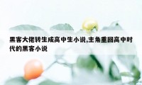 黑客大佬转生成高中生小说,主角重回高中时代的黑客小说